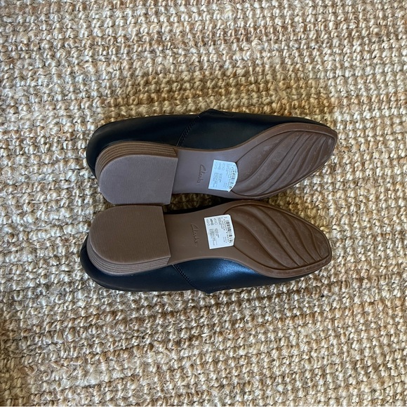 Clarks Juliet Palm shoes in black leather - Picture 4 of 6